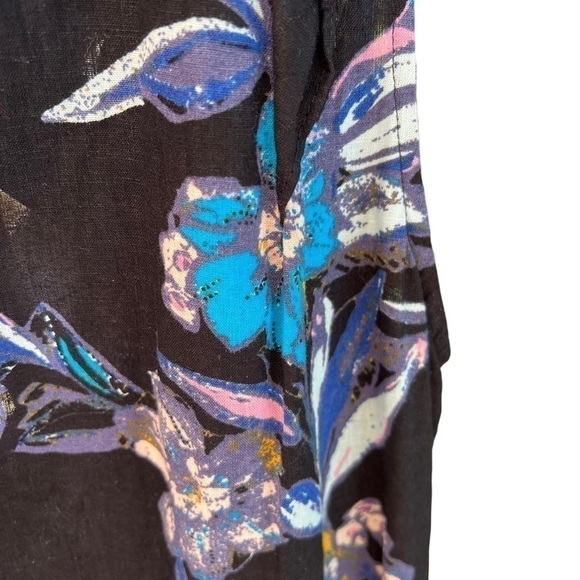 Free People Womens Summer in Tulum Linen Floral Tunic Top XS - Picture 7 of 7